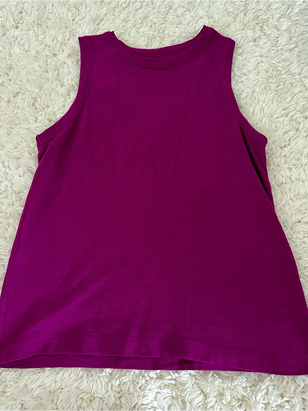 LOFT Magenta Sleeveless Tank Top